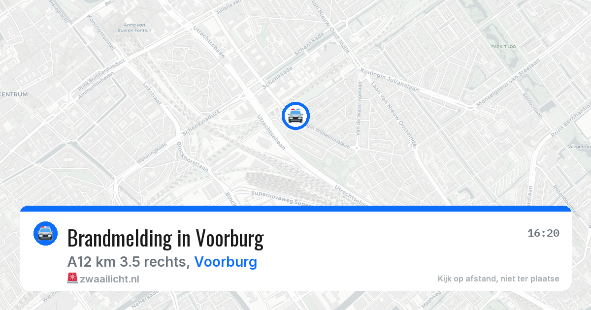Brandmelding in Voorburg — 13 aug 2026