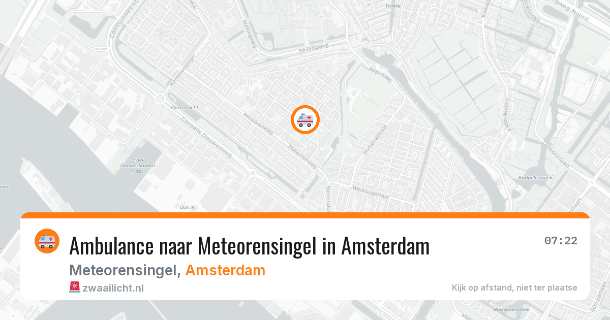 Ambulance naar Meteorensingel in Amsterdam — 13 apr 2026