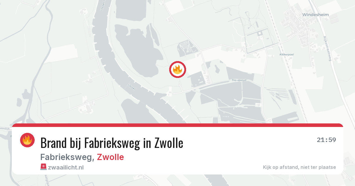 Brand bij Fabrieksweg in Zwolle — 27 mrt 2026