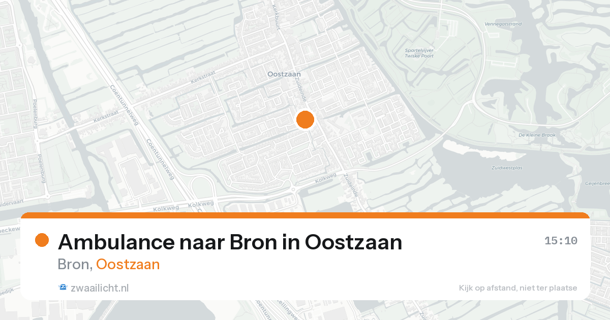 Ambulance naar Bron in Oostzaan — 16 aug 2026