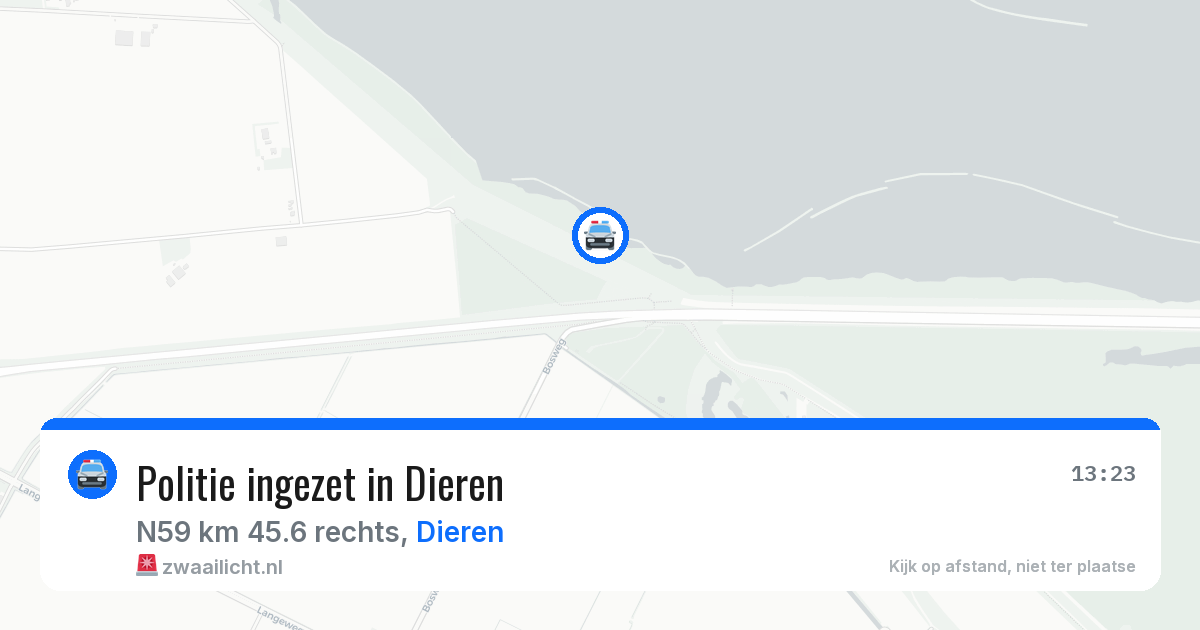 Politie ingezet in Dieren — 12 aug 2026 | 🚨 Zwaailicht.nl