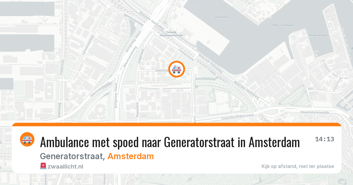 Ambulance met spoed naar Generatorstraat in Amsterdam — 18 jun 2026