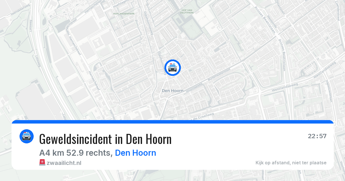 Geweldsincident in Den Hoorn — 26 mei 2026