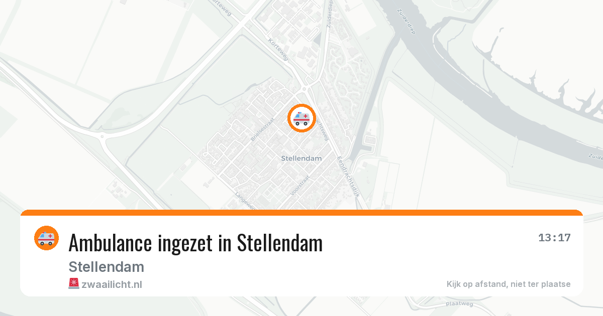 Ambulance ingezet in Stellendam — 24 mei 2026
