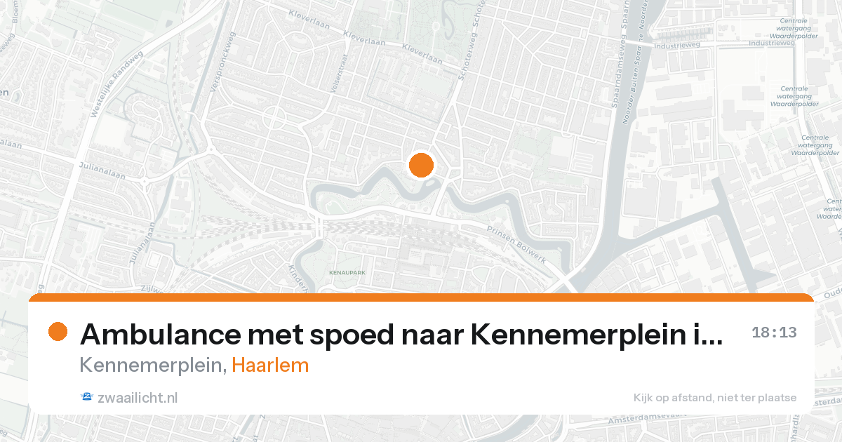 Ambulance met spoed naar Kennemerplein in Haarlem — 3 jun 2026
