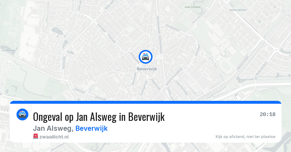 Ongeval op Jan Alsweg in Beverwijk — 9 apr 2026