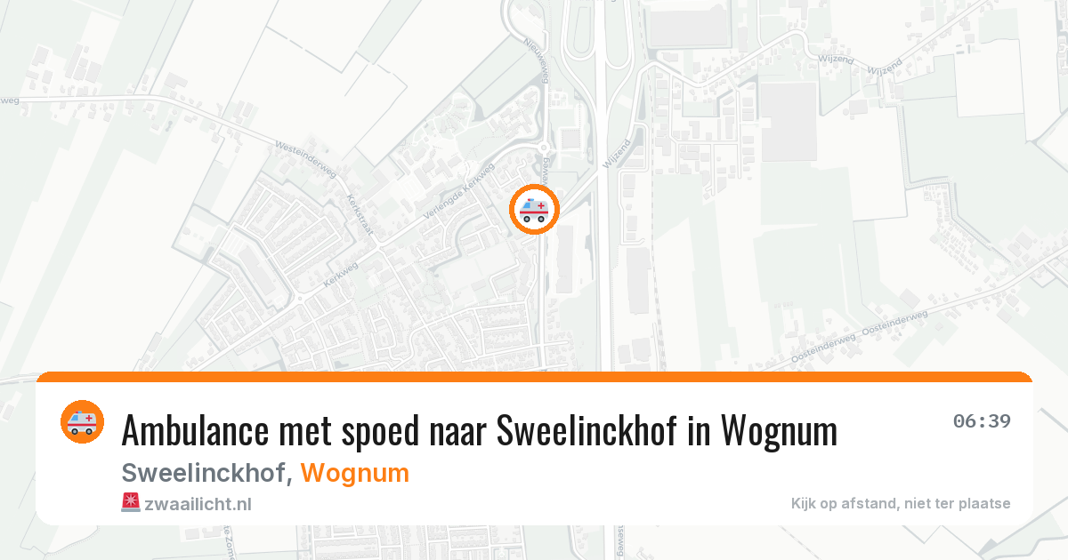 Ambulance met spoed naar Sweelinckhof in Wognum — 22 jan 2026