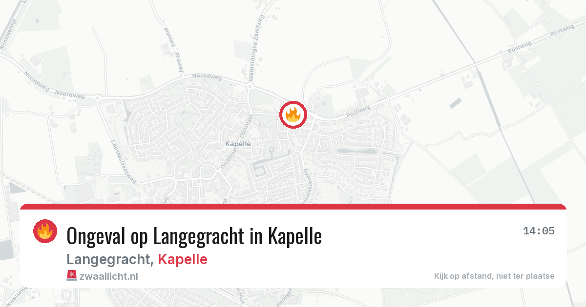 Ongeval op Langegracht in Kapelle — 29 jan 2026
