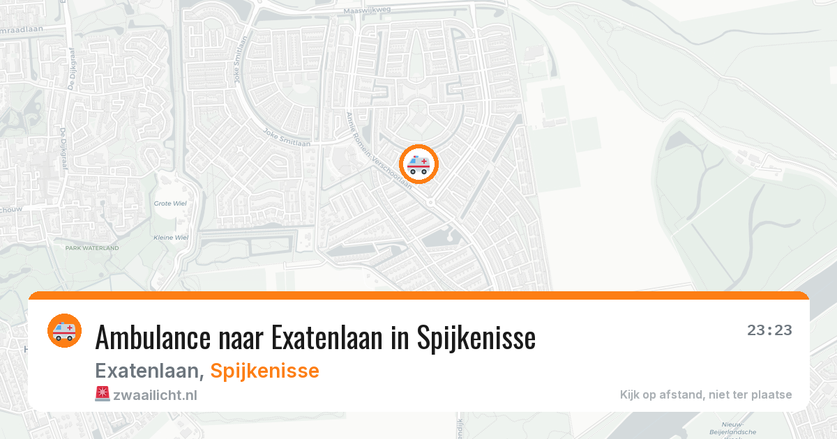 Ambulance naar Exatenlaan in Spijkenisse — 10 jul 2026