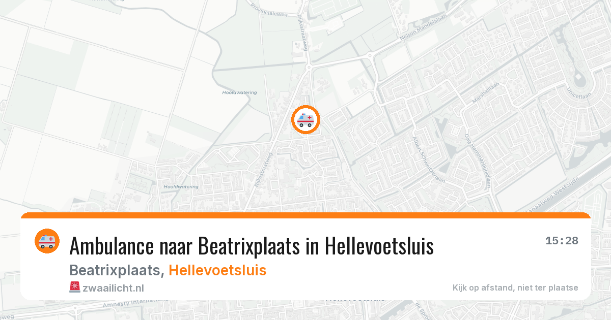 Ambulance naar Beatrixplaats in Hellevoetsluis — 11 jun 2026