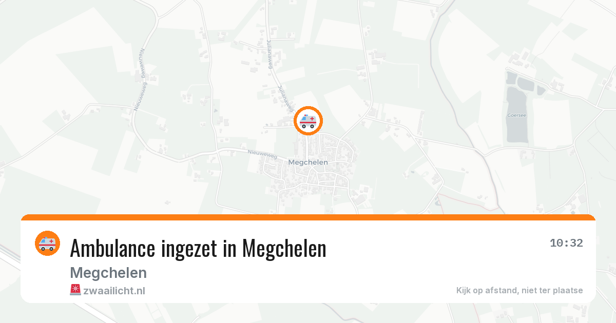 Ambulance ingezet in Megchelen — 4 aug 2026