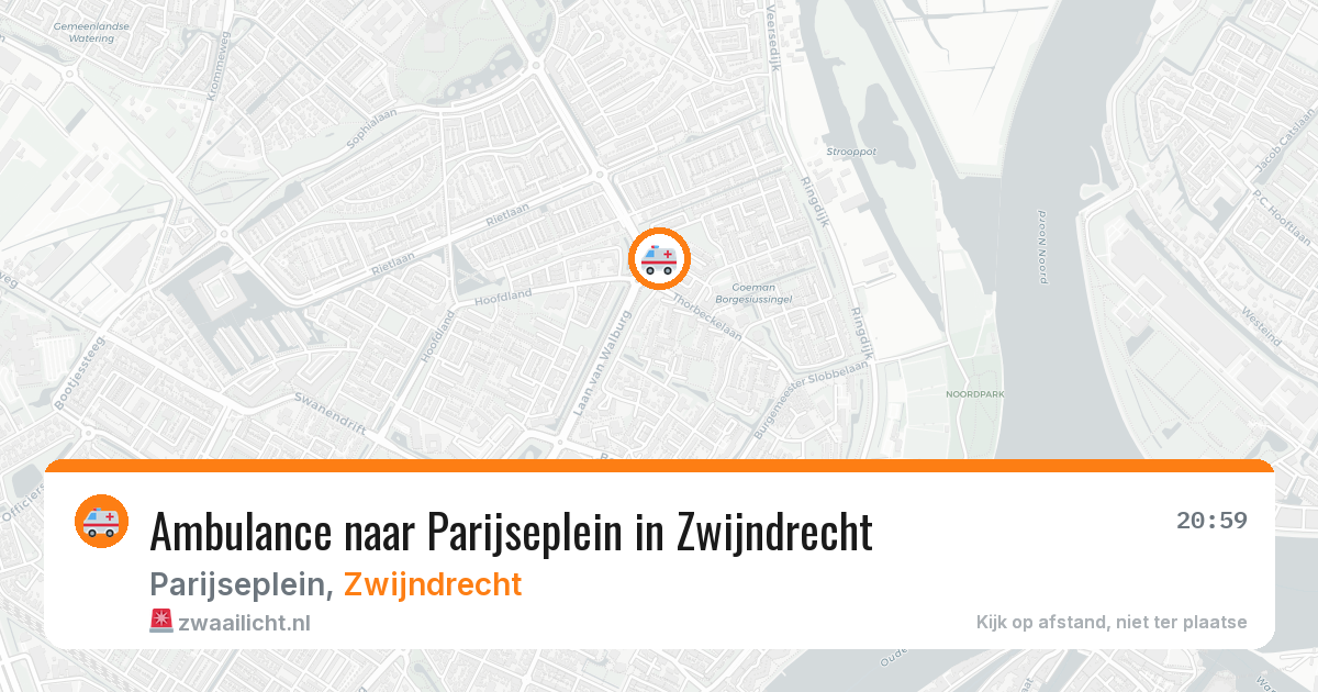 Ambulance naar Parijseplein in Zwijndrecht — 8 feb 2026