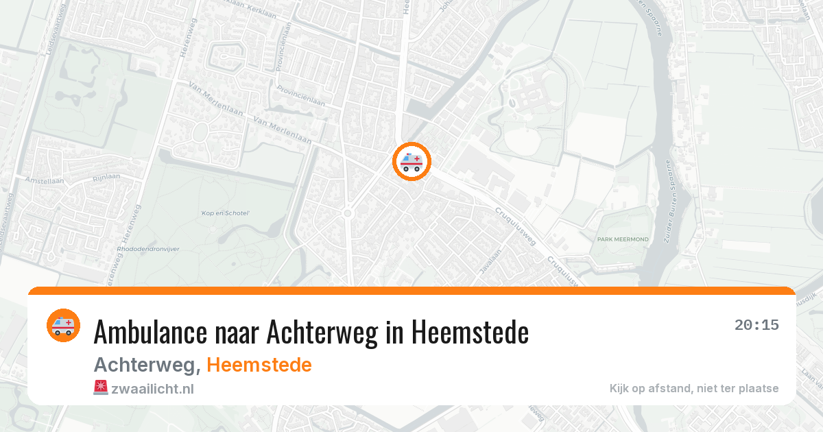 Ambulance naar Achterweg in Heemstede — 6 jul 2026