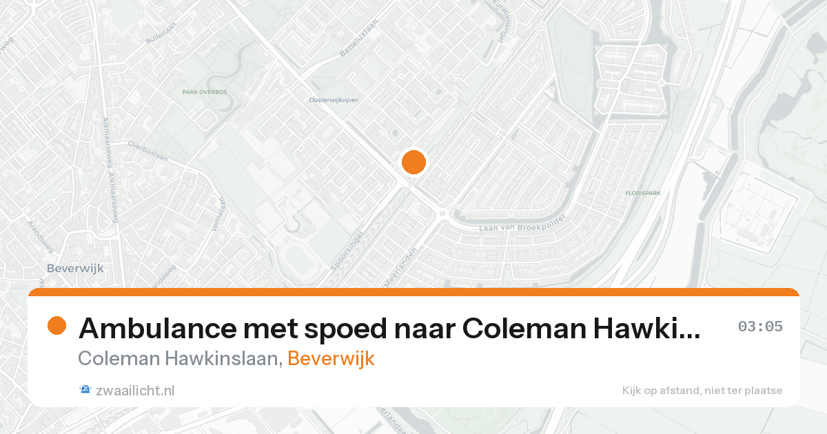 Ambulance met spoed naar Coleman Hawkinslaan in Beverwijk — 1 jun 2026