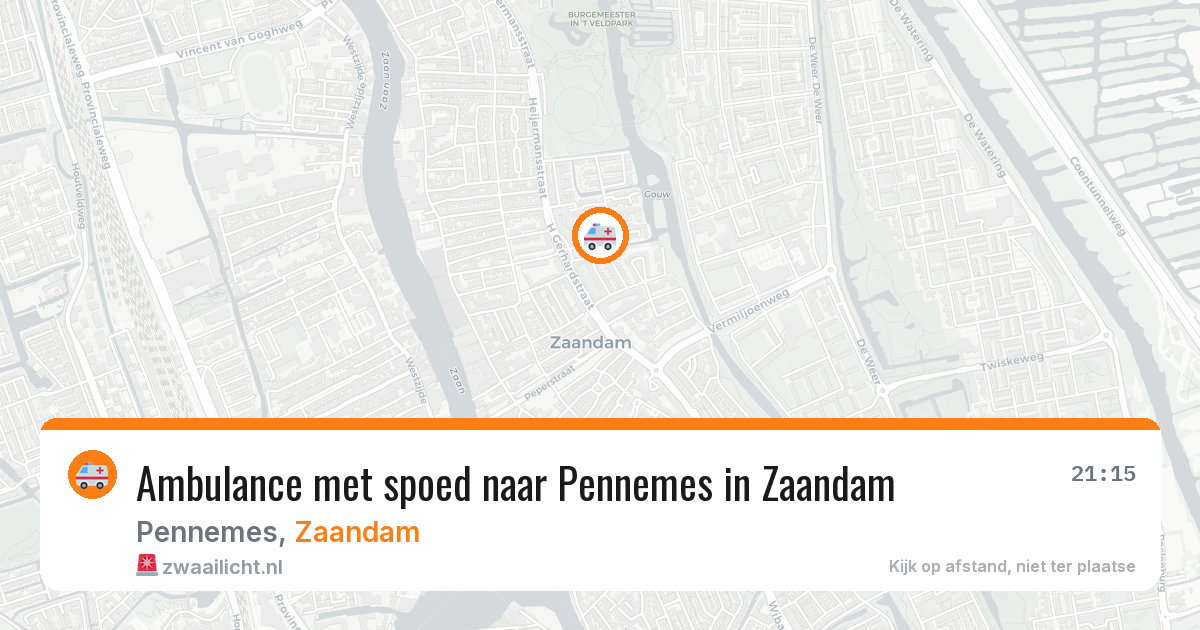 Ambulance met spoed naar Pennemes in Zaandam — 28 jan 2026