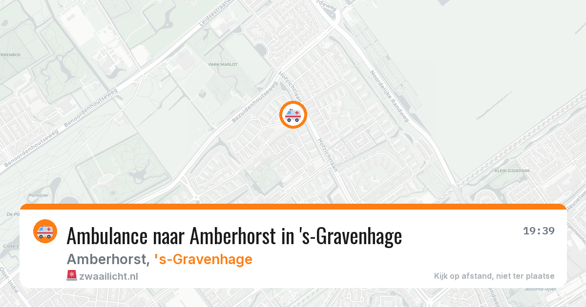 Ambulance naar Amberhorst in 's-Gravenhage — 21 jun 2026