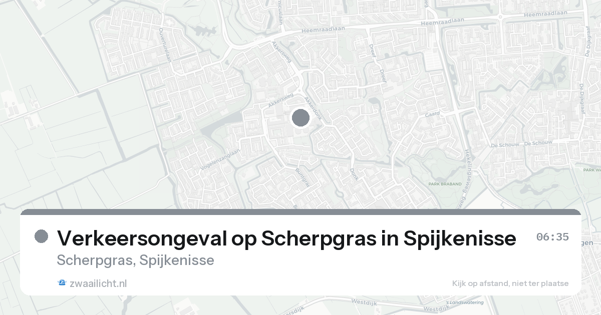 Verkeersongeval op Scherpgras in Spijkenisse — 8 feb 2026