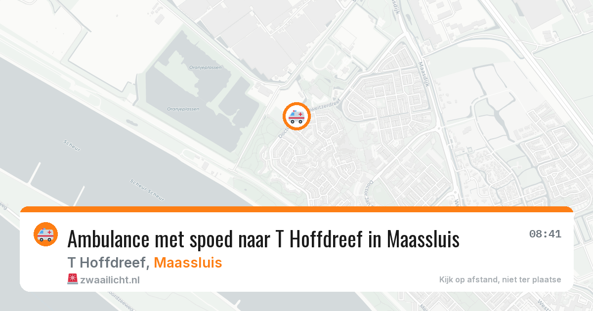 Ambulance met spoed naar T Hoffdreef in Maassluis — 26 mrt 2026