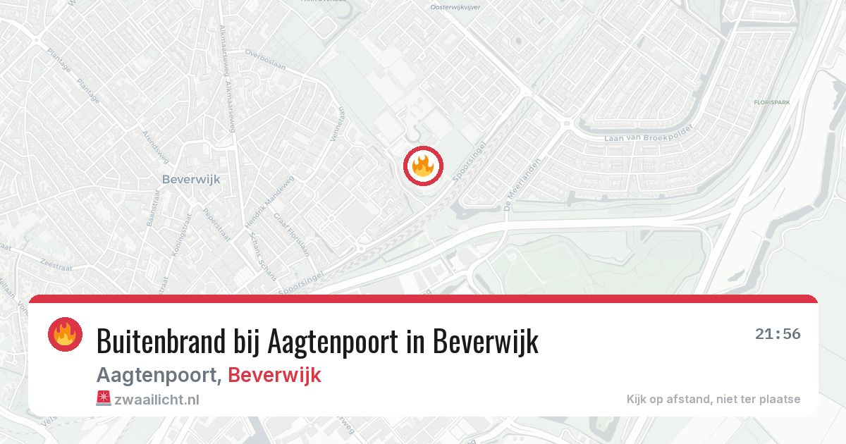 Buitenbrand bij Aagtenpoort in Beverwijk — 31 mei 2026