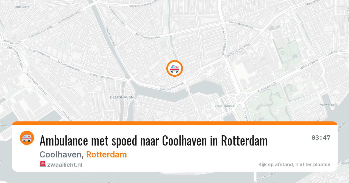 Ambulance met spoed naar Coolhaven in Rotterdam — 11 aug 2026