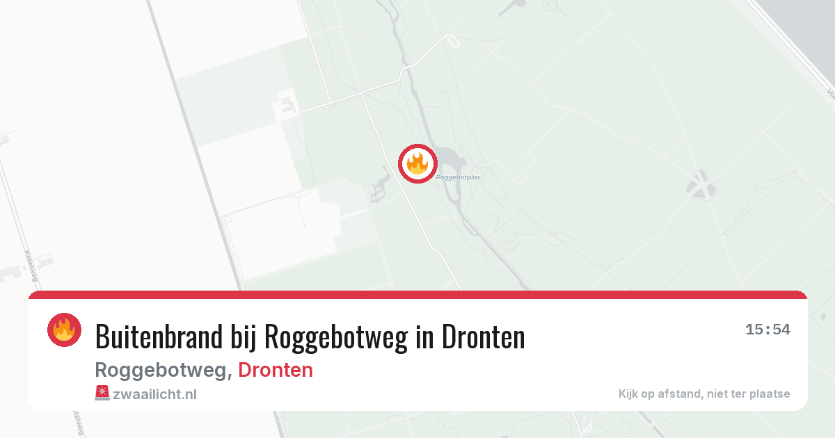 Buitenbrand bij Roggebotweg in Dronten — 11 aug 2026