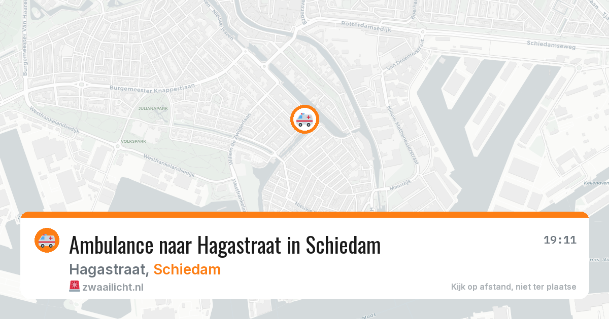 Ambulance naar Hagastraat in Schiedam — 17 mei 2026