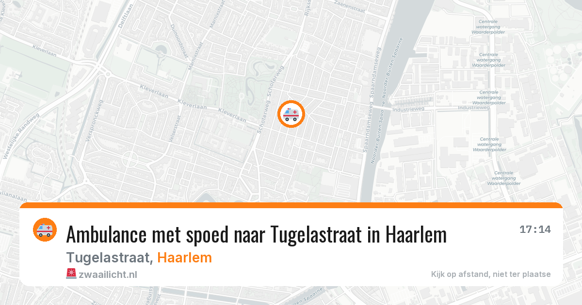 Ambulance met spoed naar Tugelastraat in Haarlem — 16 mei 2026