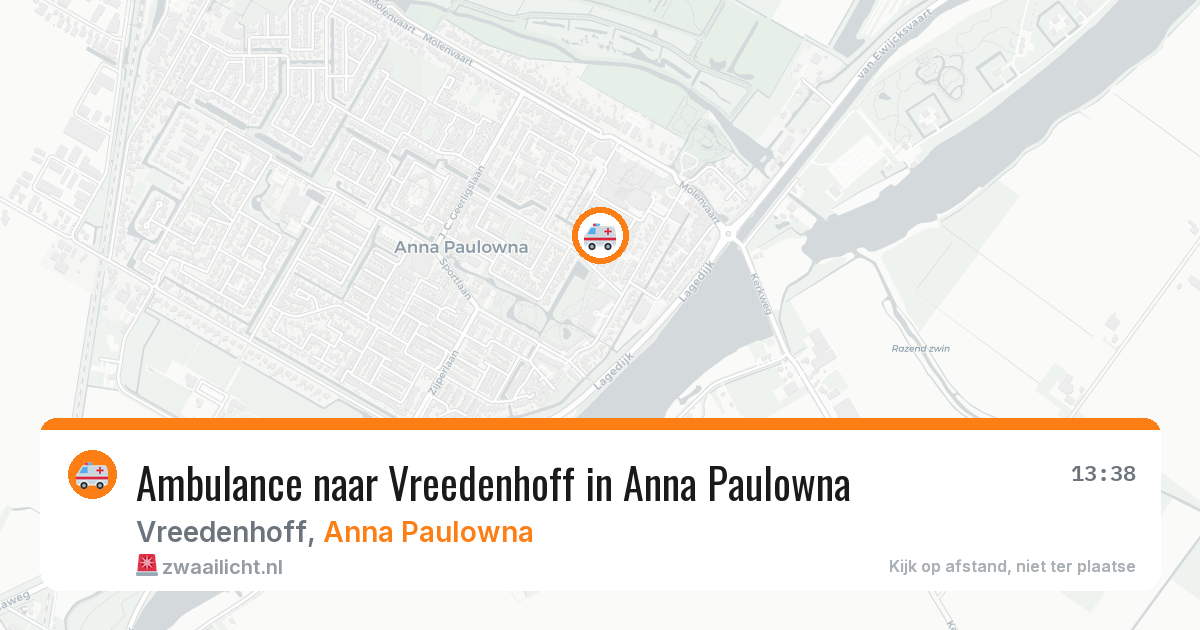 Ambulance naar Vreedenhoff in Anna Paulowna — 12 aug 2026