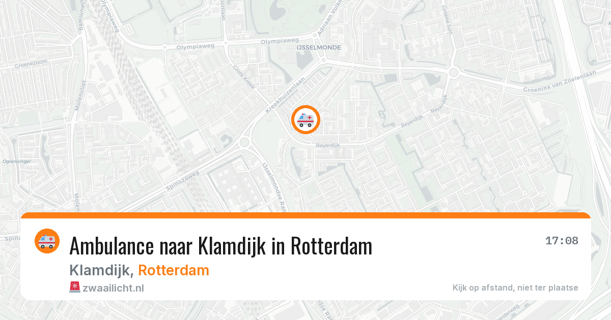 Ambulance naar Klamdijk in Rotterdam — 31 mei 2026
