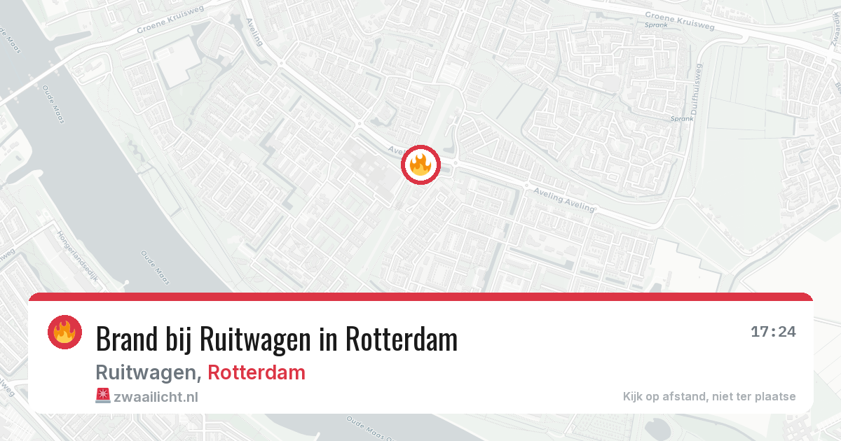 Brand bij Ruitwagen in Rotterdam — 4 jun 2026