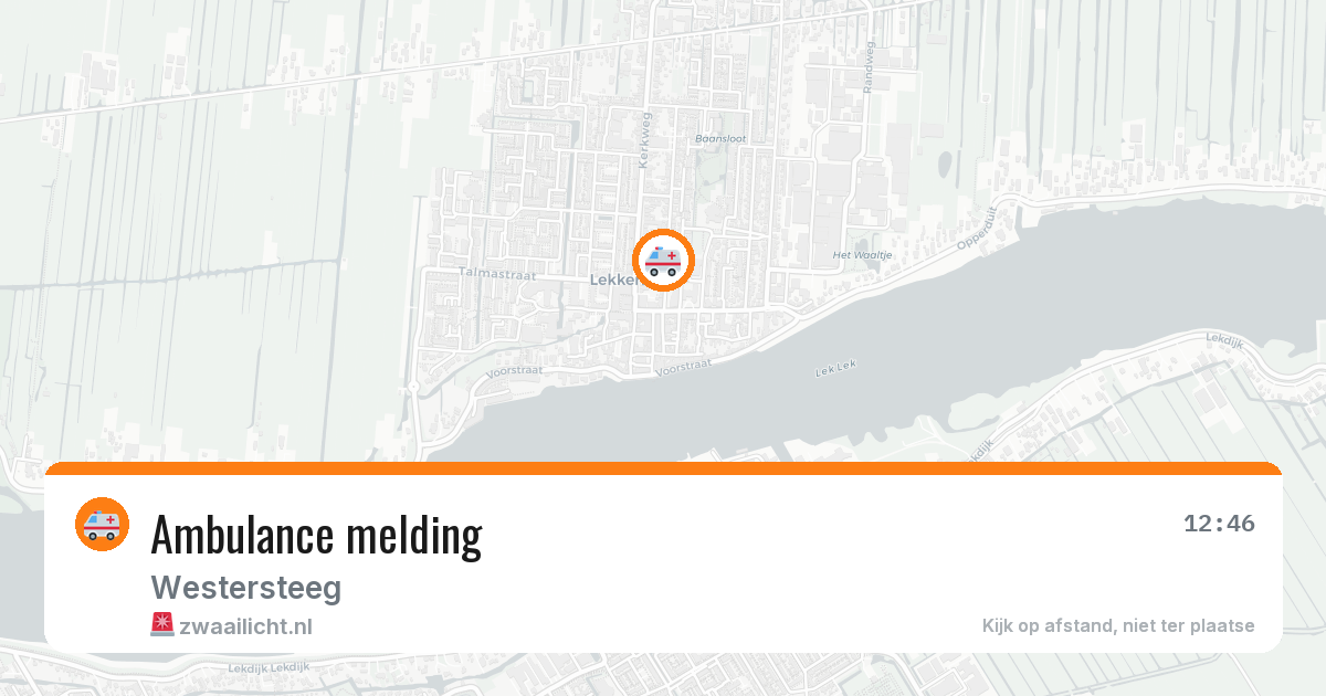 Ambulance melding — 16 feb 2026