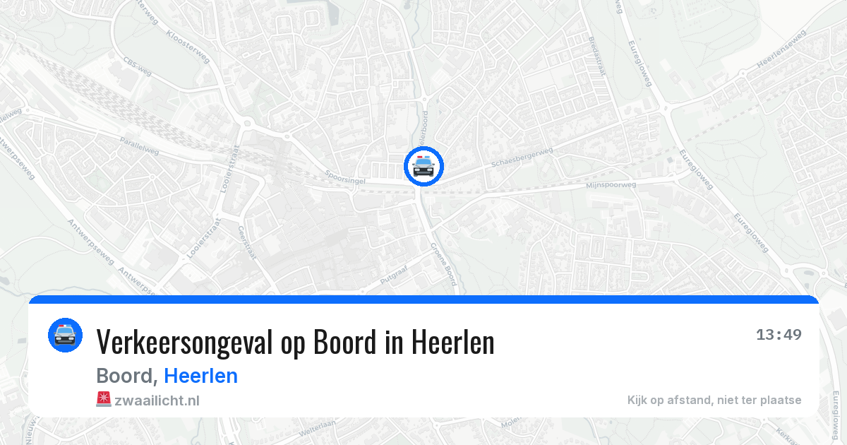 Verkeersongeval op Boord in Heerlen — 24 jun 2026