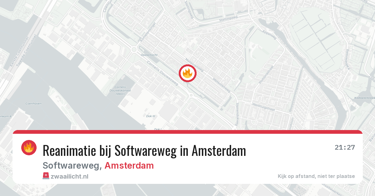 Reanimatie bij Softwareweg in Amsterdam — 6 apr 2026
