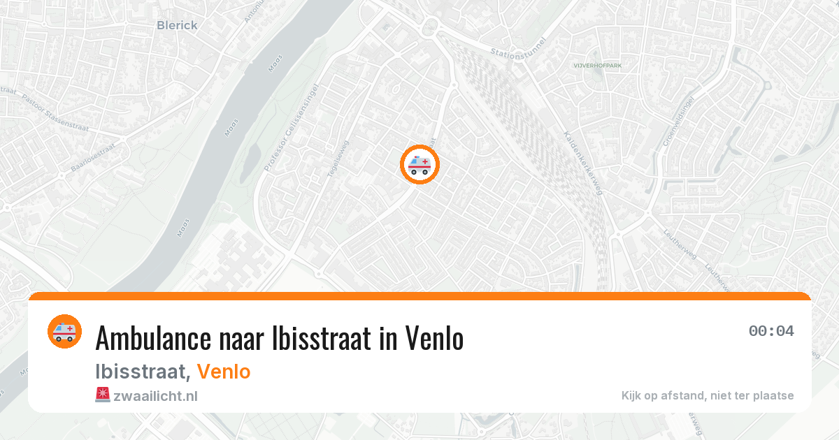 Ambulance naar Ibisstraat in Venlo — 3 jun 2026