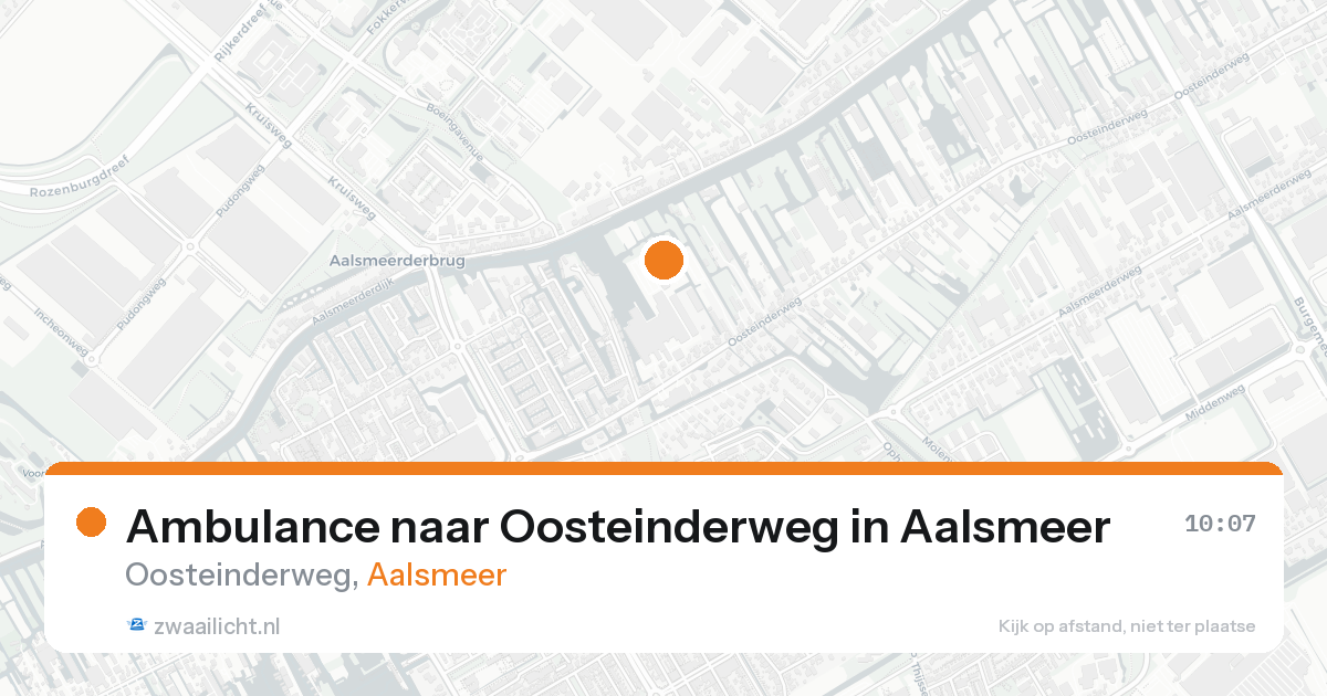 Ambulance naar Oosteinderweg in Aalsmeer — 5 jun 2026