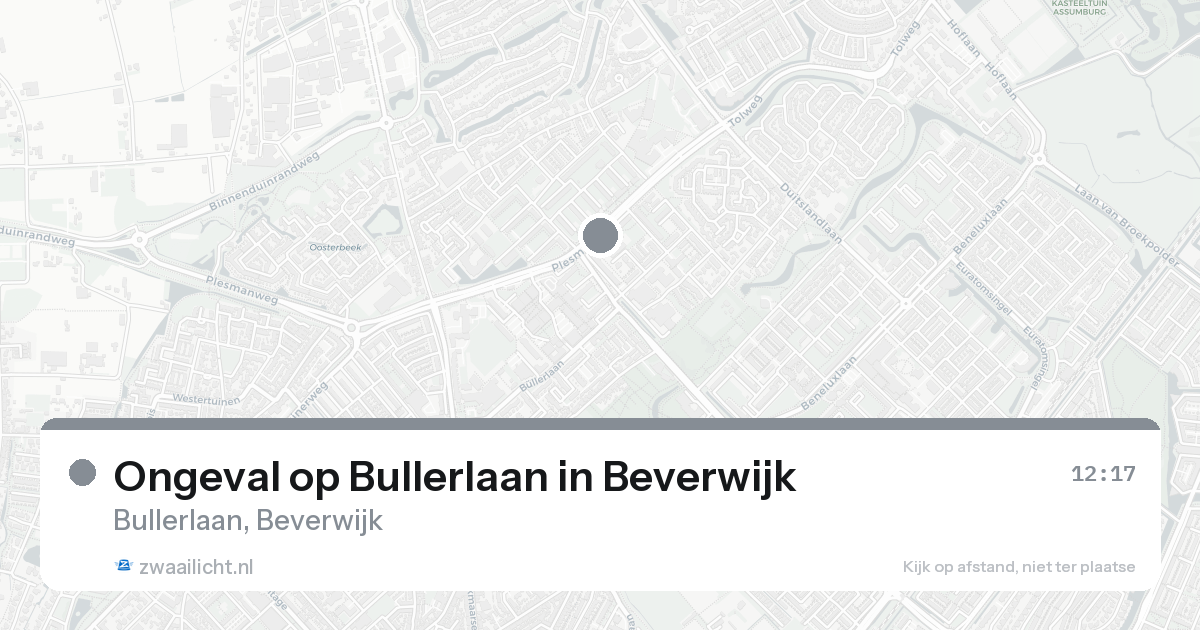 Ongeval op Bullerlaan in Beverwijk — 31 jan 2026