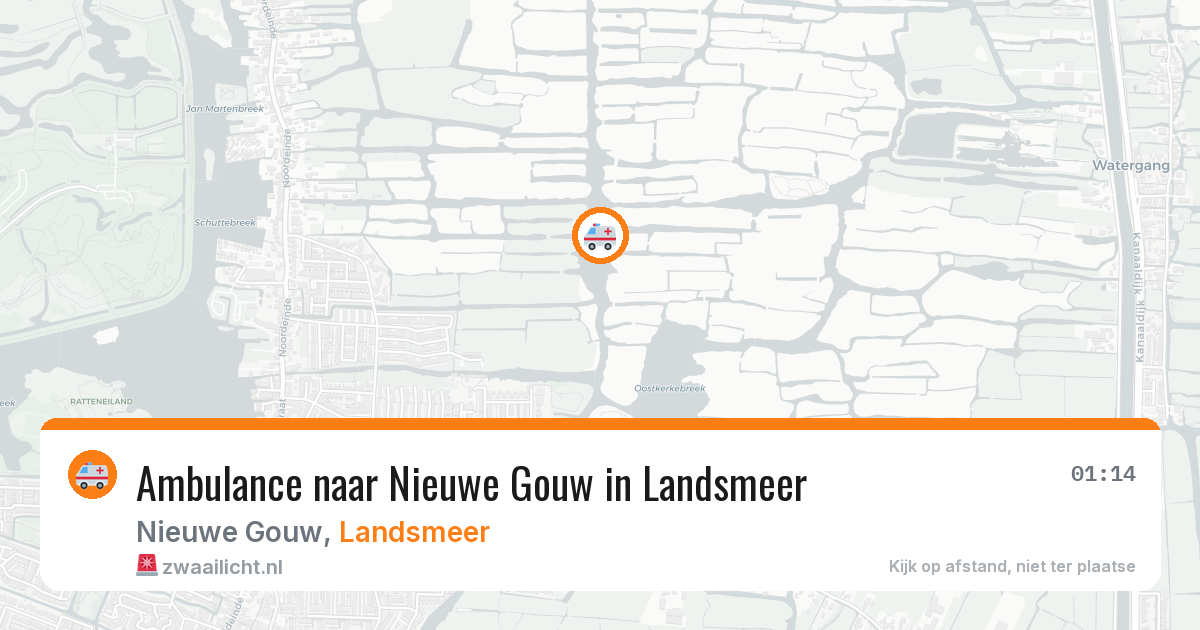 Ambulance naar Nieuwe Gouw in Landsmeer — 9 feb 2026