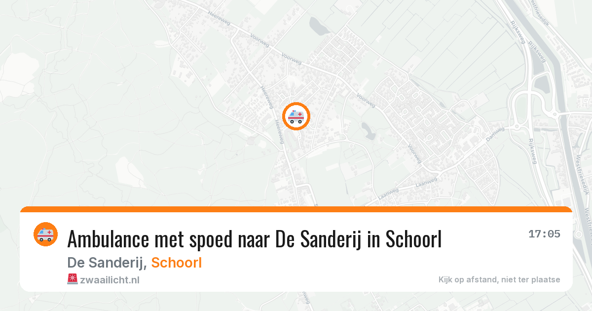 Ambulance met spoed naar De Sanderij in Schoorl — 1 mei 2026