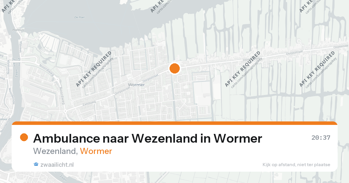 Ambulance naar Wezenland in Wormer — 6 jun 2026