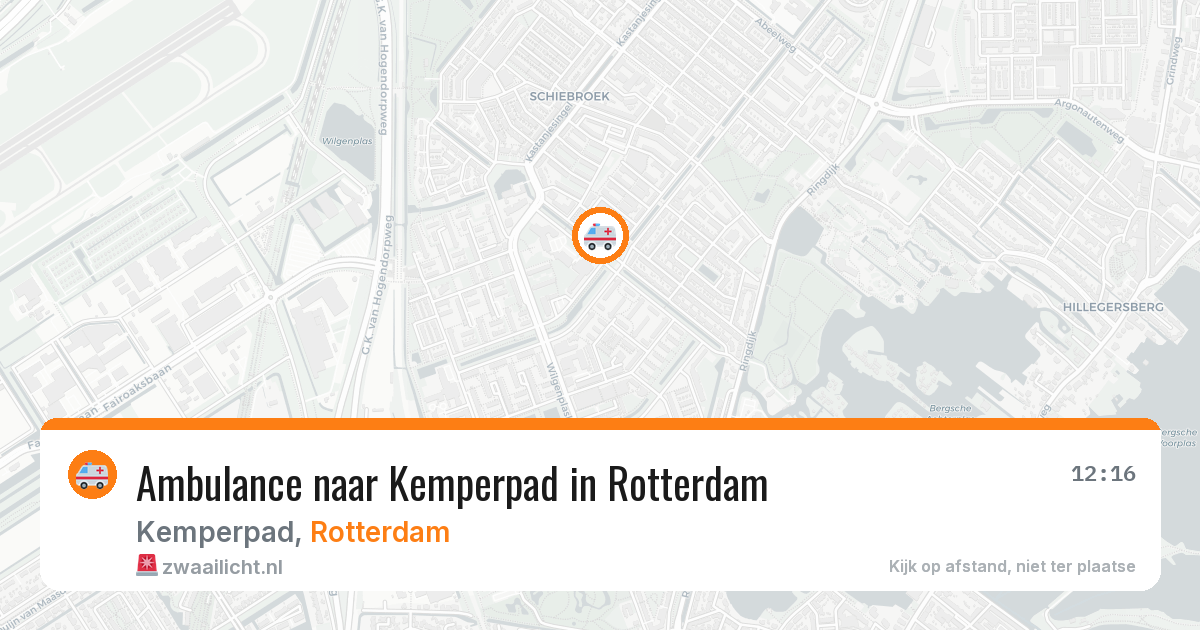 Ambulance naar Kemperpad in Rotterdam — 11 mrt 2026