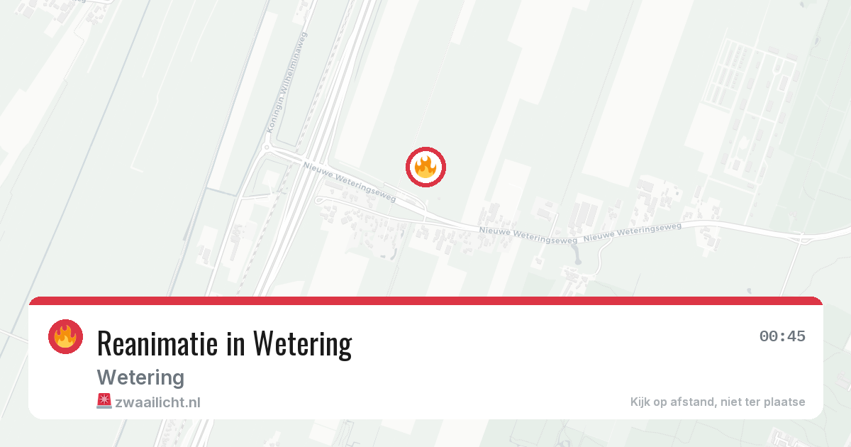 Reanimatie in Wetering — 20 jun 2026