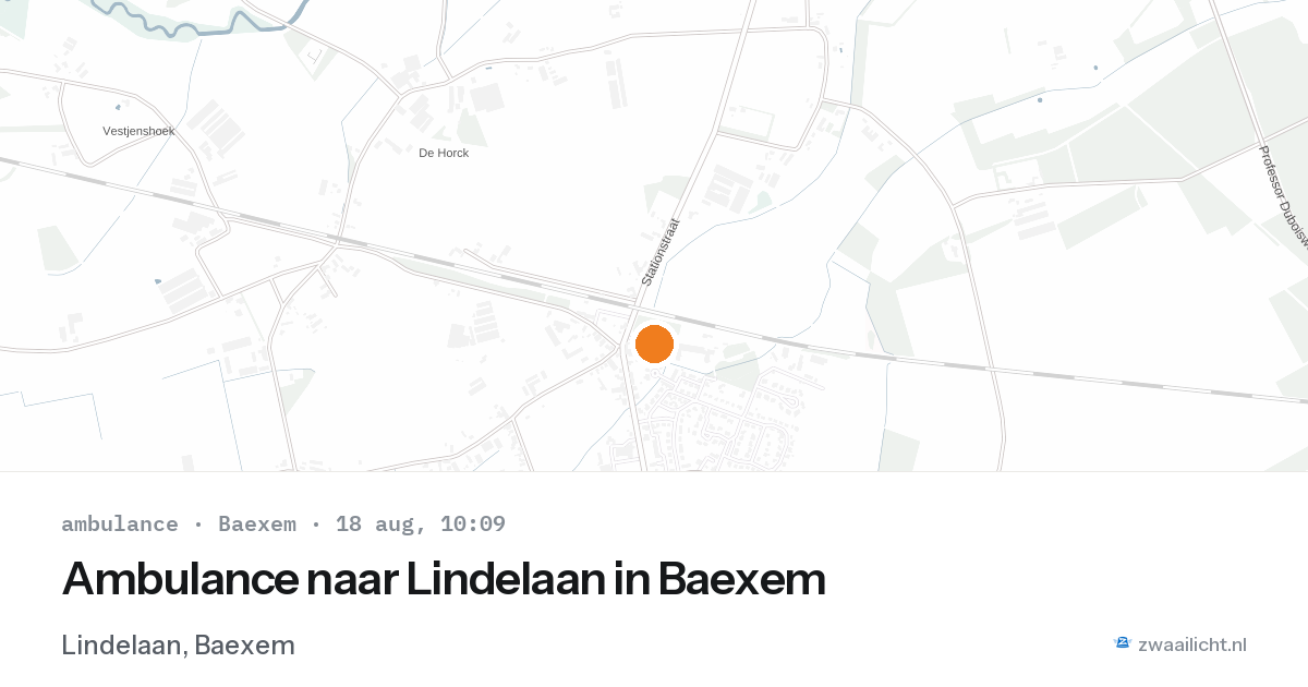 Ambulance naar Lindelaan in Baexem — 18 aug 2026