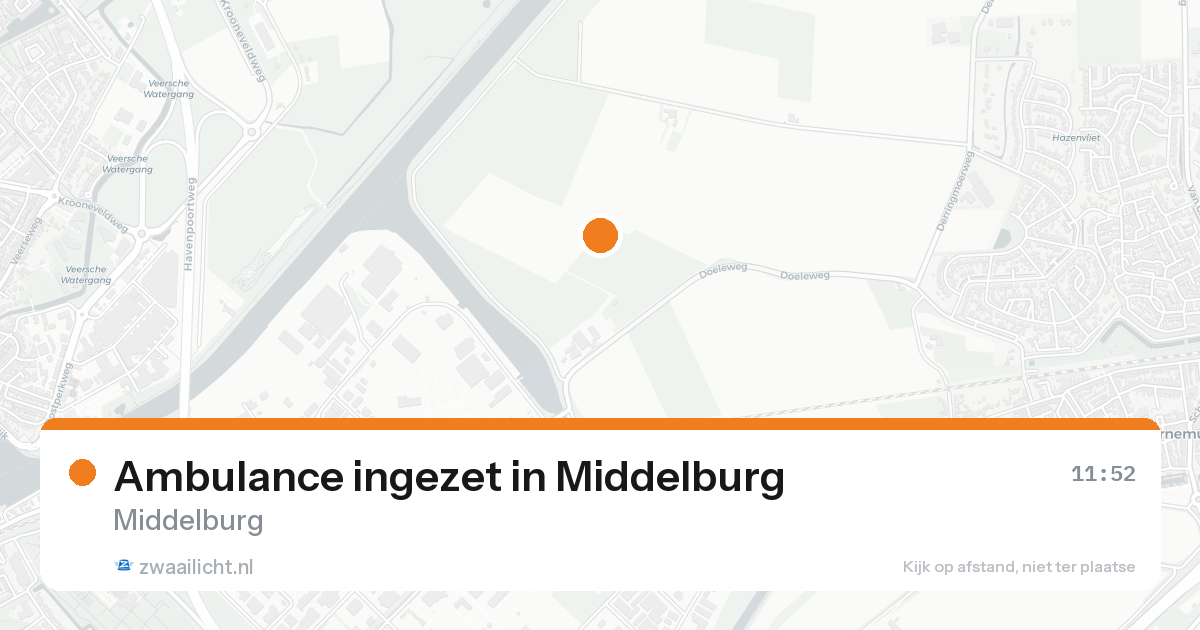 Ambulance ingezet in Middelburg — 15 aug 2026