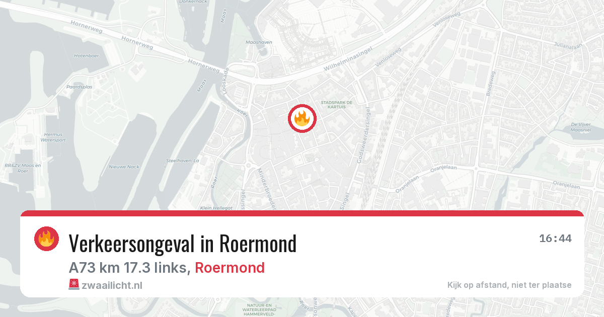 Verkeersongeval in Roermond — 26 apr 2026