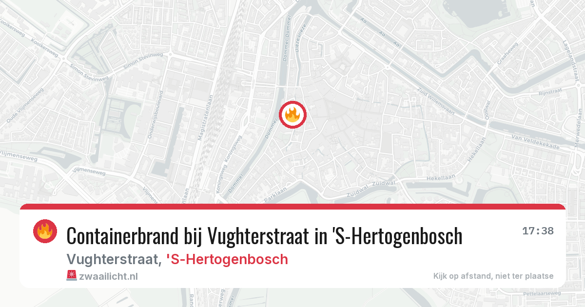 Containerbrand bij Vughterstraat in 'S-Hertogenbosch — 22 mei 2026