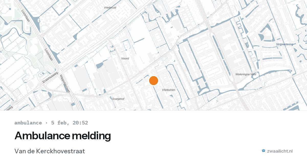Ambulance melding — 5 feb 2026