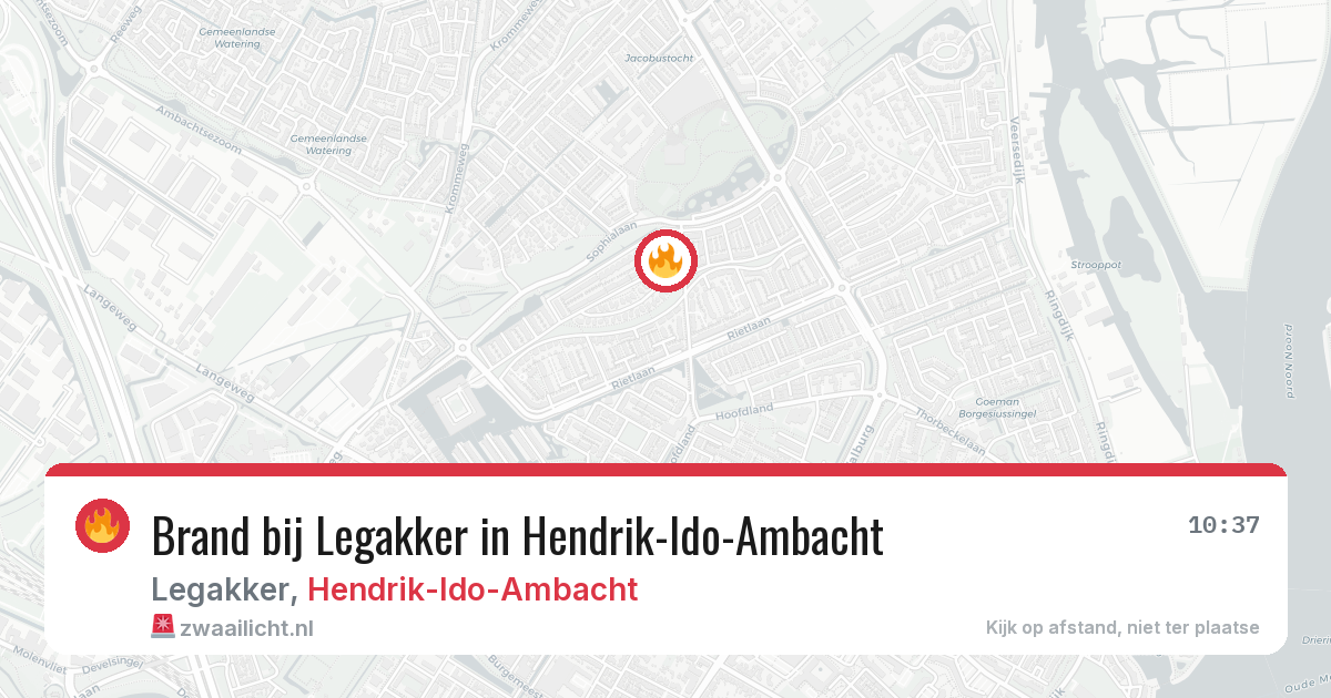 Brand bij Legakker in Hendrik-Ido-Ambacht — 24 apr 2026
