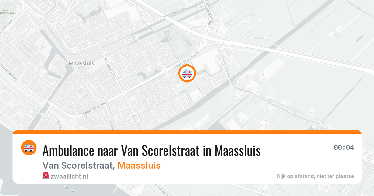 Ambulance naar Van Scorelstraat in Maassluis — 7 mrt 2026