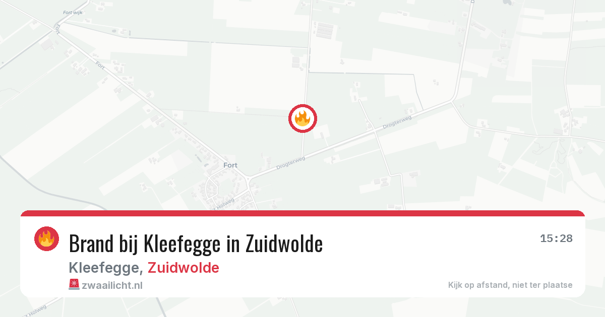 Brand bij Kleefegge in Zuidwolde — 11 apr 2026