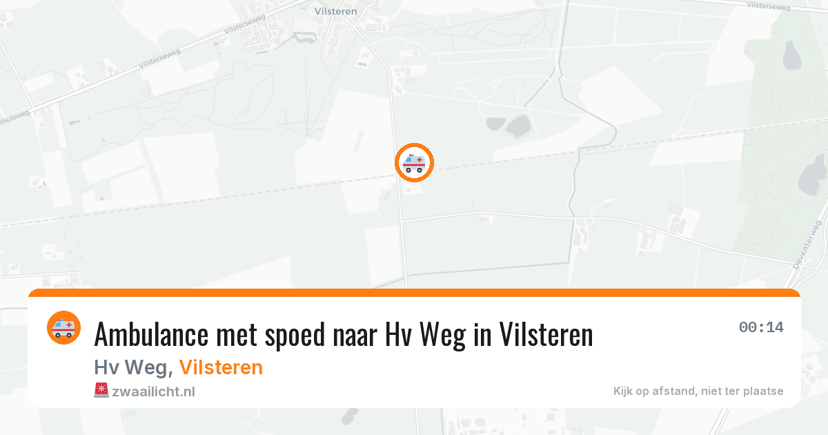 Ambulance met spoed naar Hv Weg in Vilsteren — 11 aug 2026